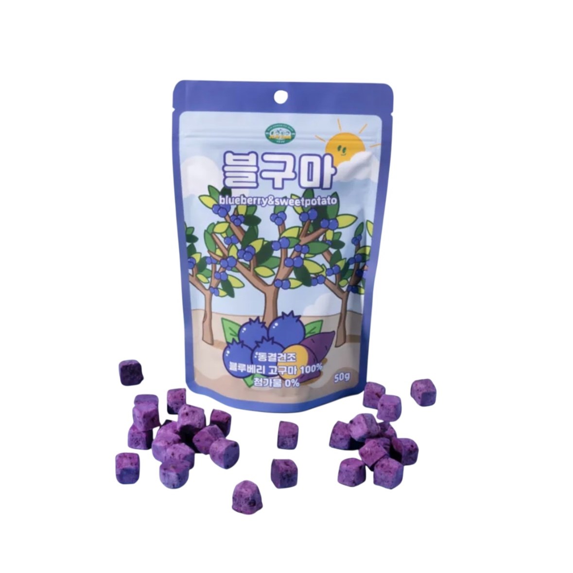 藍莓&甘薯 鮮果金磚凍乾酥