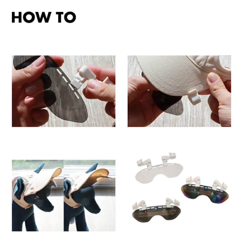 Cap clip sunglasses | 帽子用夾式太陽眼鏡