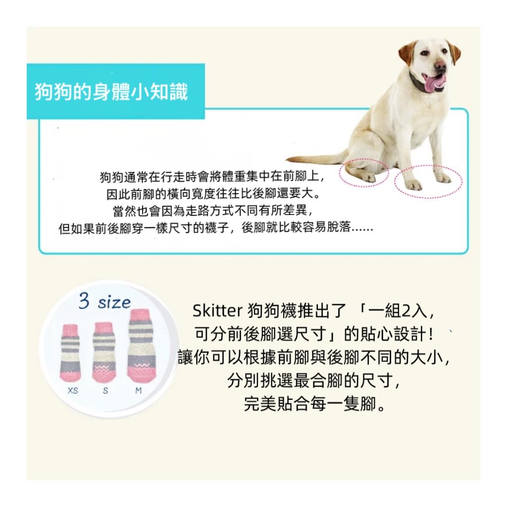Dog Socks ｜狗狗防滑襪子(一組兩隻）