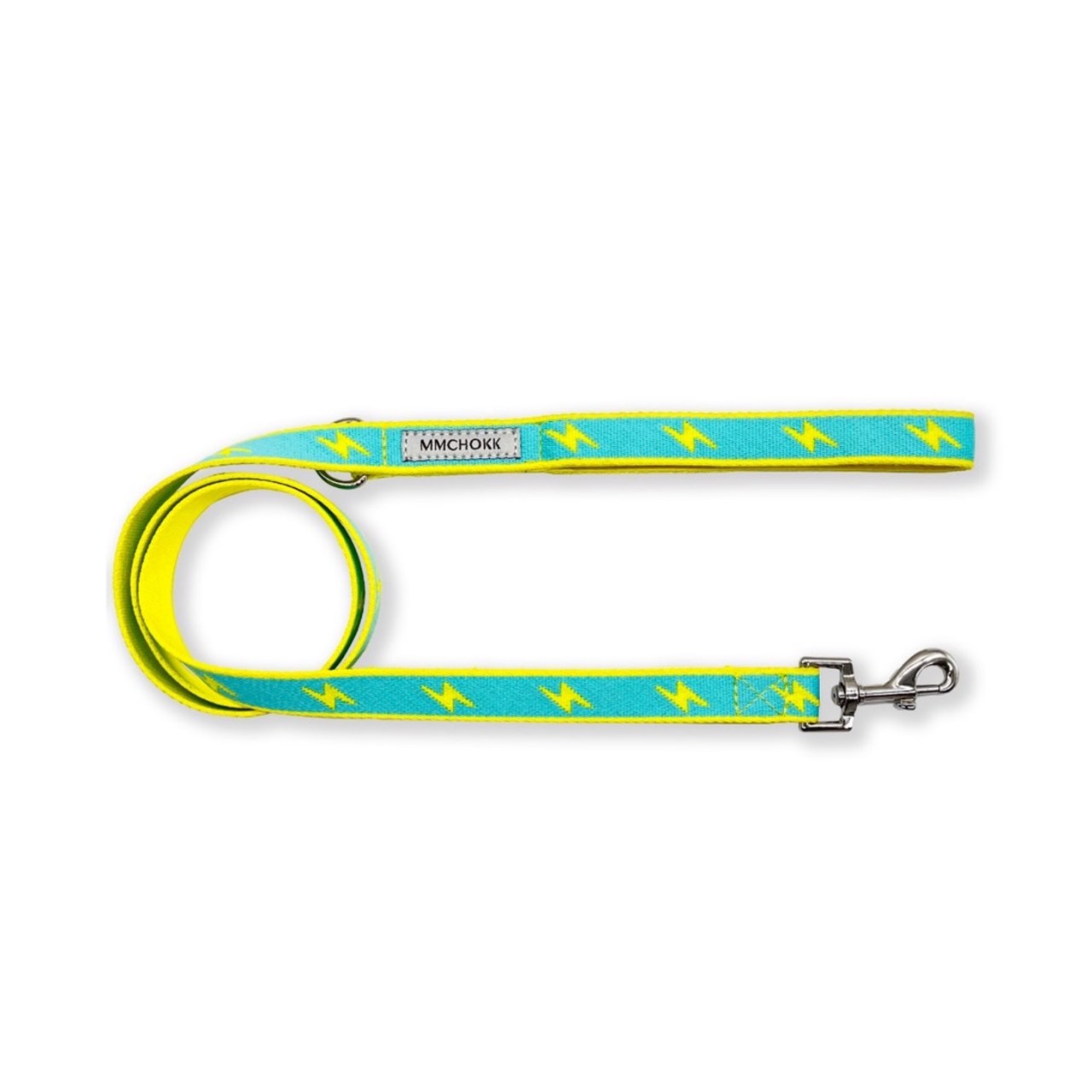mmchokk- lightning 閃電項圈/牽繩禮盒系列  Blue/Yellow