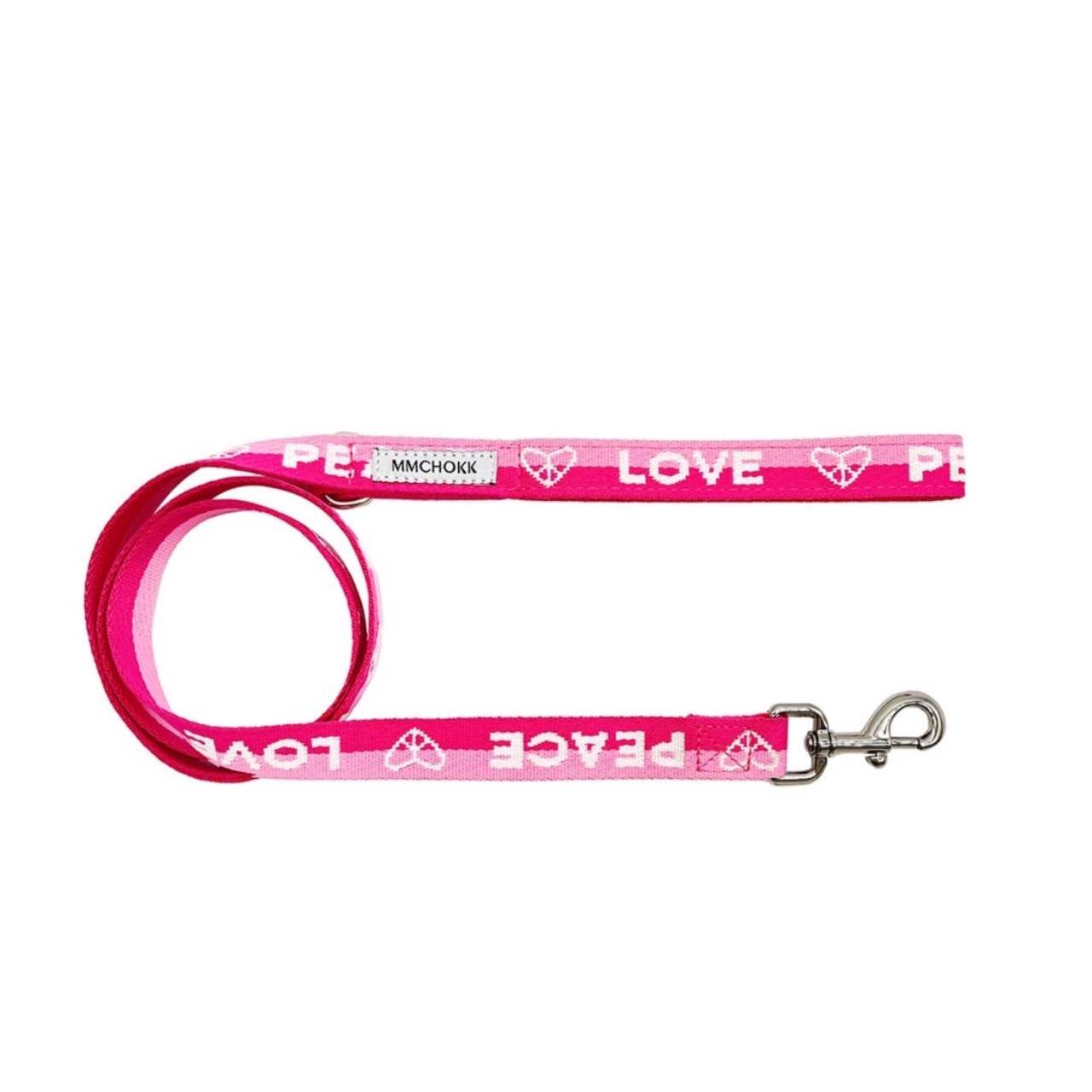 mmchokk- Love &peace 愛與和平項圈/牽繩禮盒系列 pink