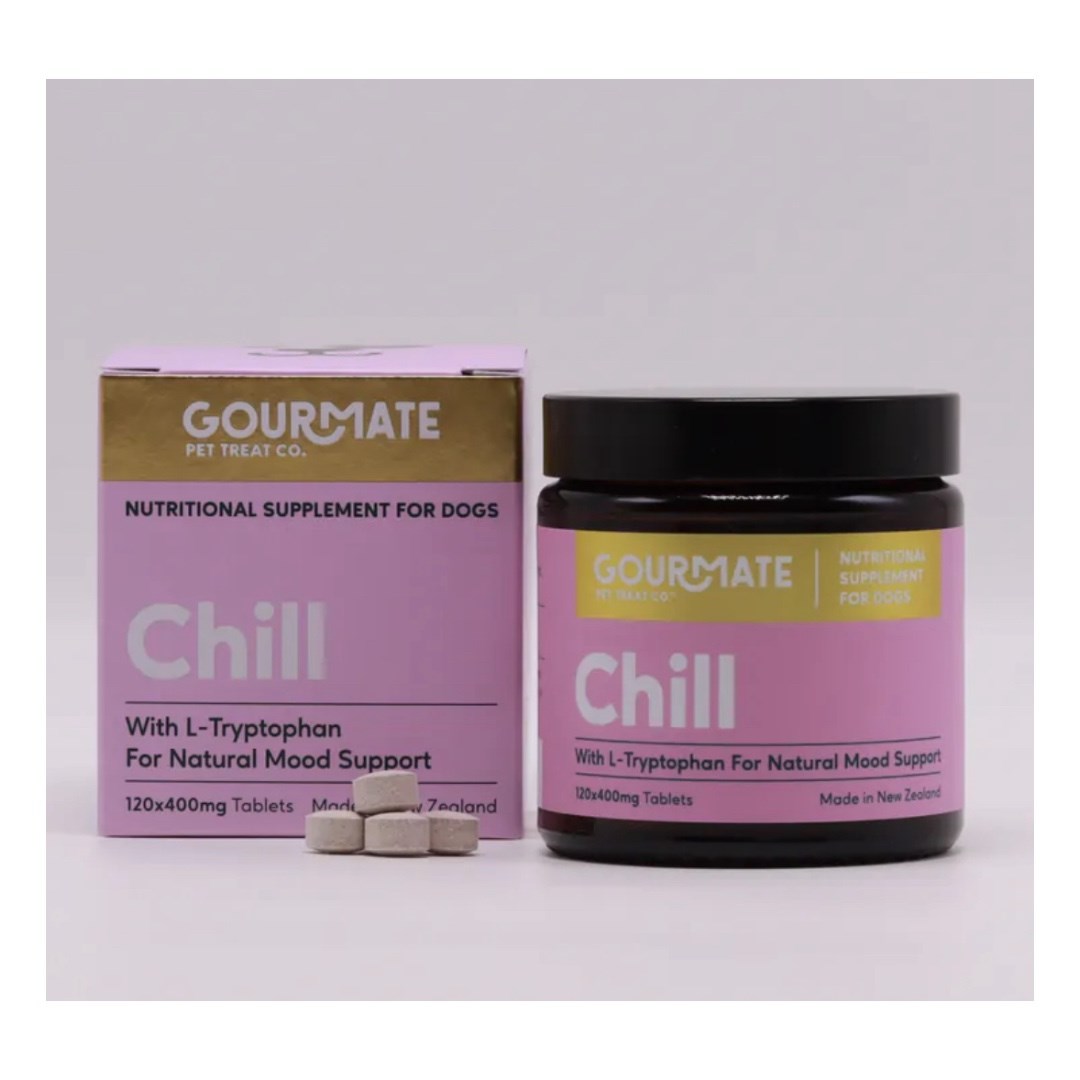Gourmate｜乖乖錠 (犬貓可食) 120顆裝  |  情緒安穩．腸腦雙向照護