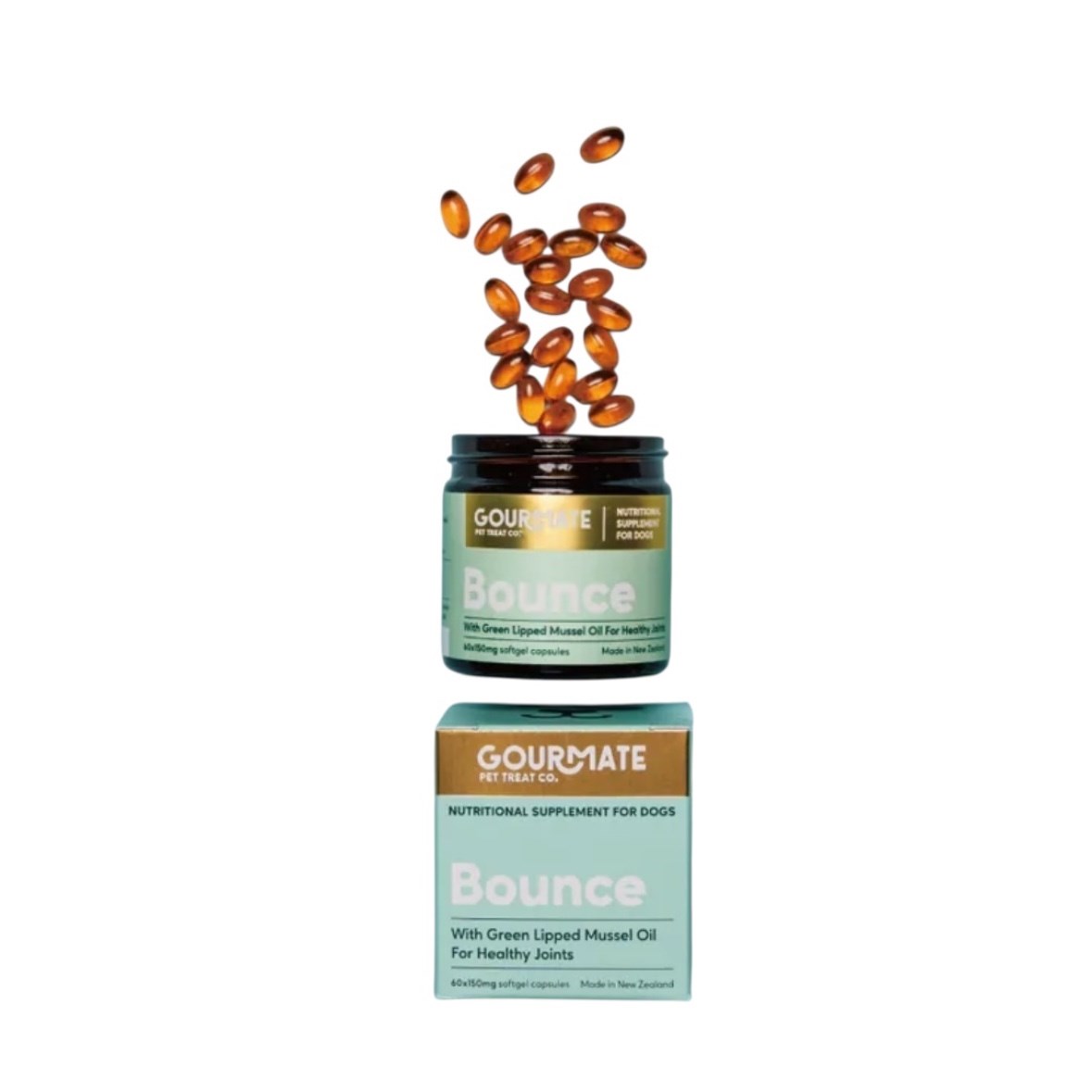 Gourmate｜動動錠 (犬貓可食) 60顆裝  |  關節+魚油合一．高濃度海洋Omega-3