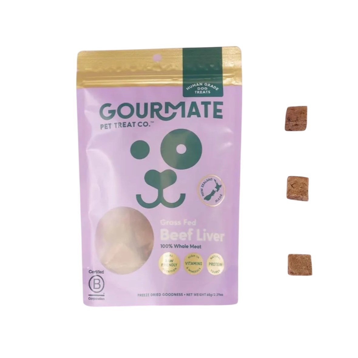 Gourmate｜放牧牛肝凍乾 (犬貓可食) 65g | 經典營養．天然維生素庫