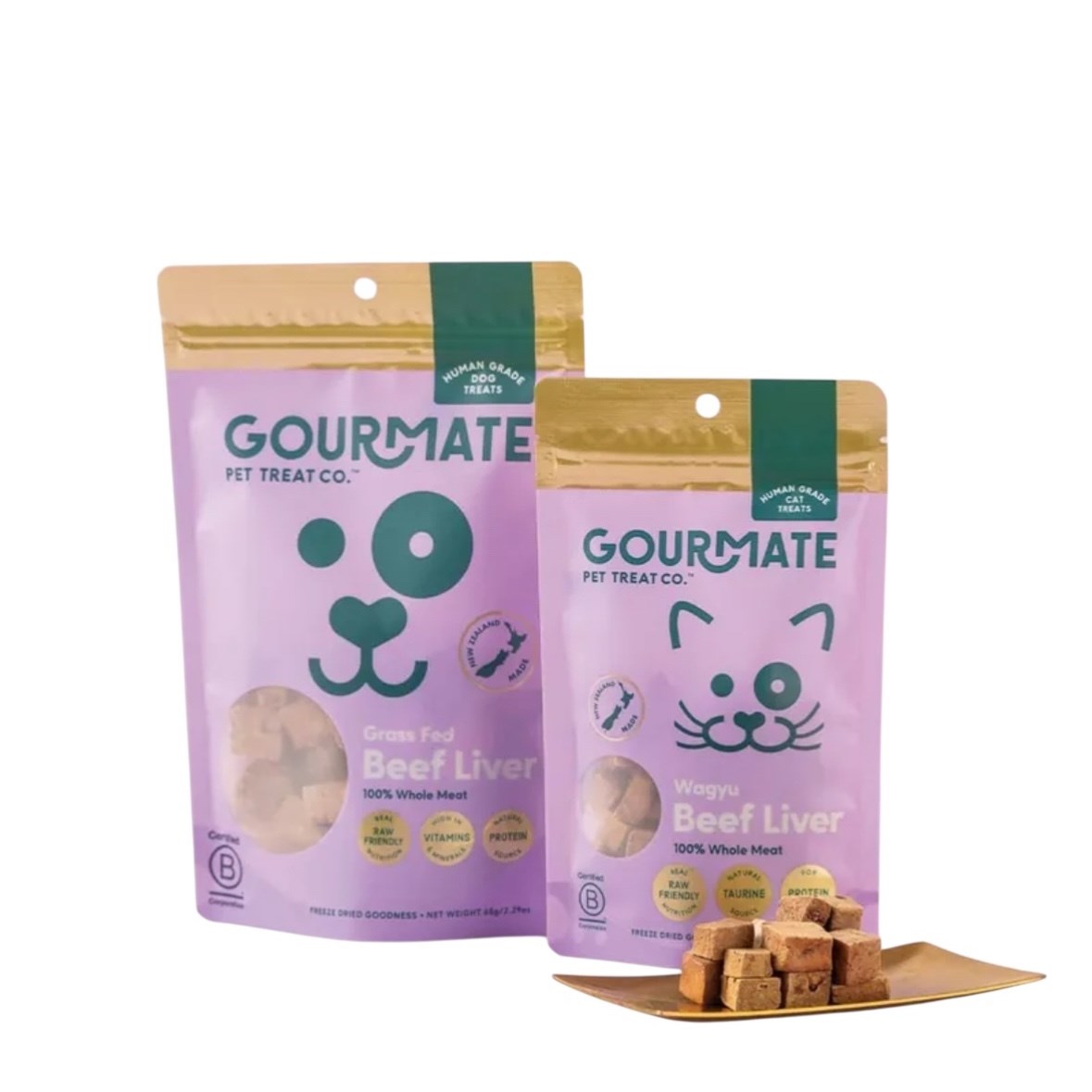Gourmate｜放牧牛肝凍乾 (犬貓可食) 65g | 經典營養．天然維生素庫