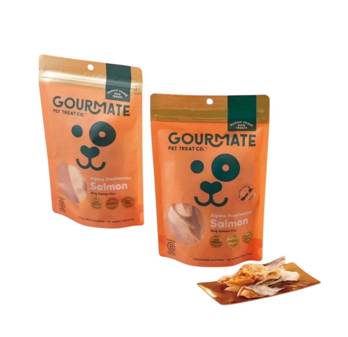 Gourmate｜帝王鮭魚鰭邊凍乾 (犬貓可食) 100g |  膠原補給．腦心關節全支援