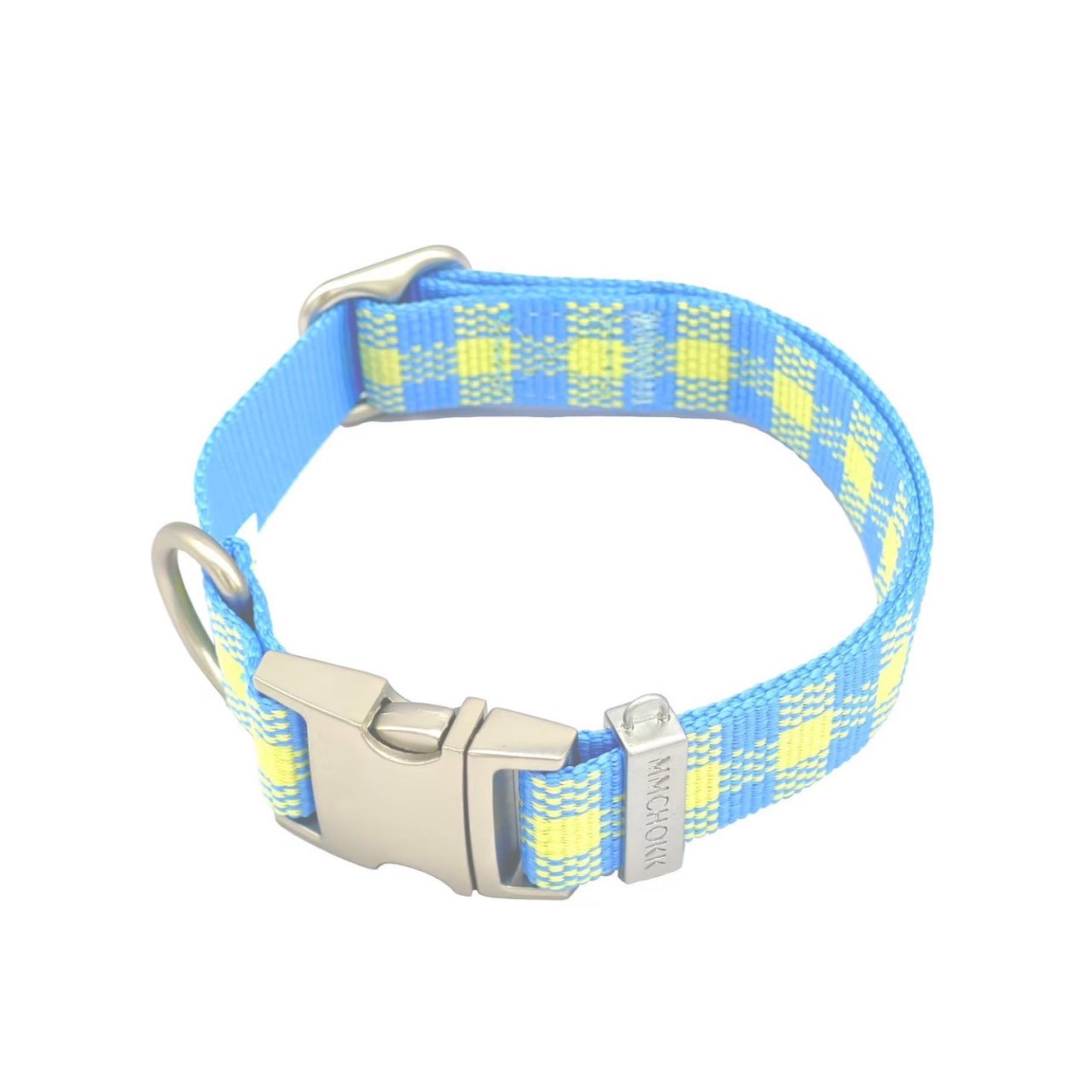 mmchokk- Boboli Garden 格紋項圈/牽繩禮盒系列 ｜藍