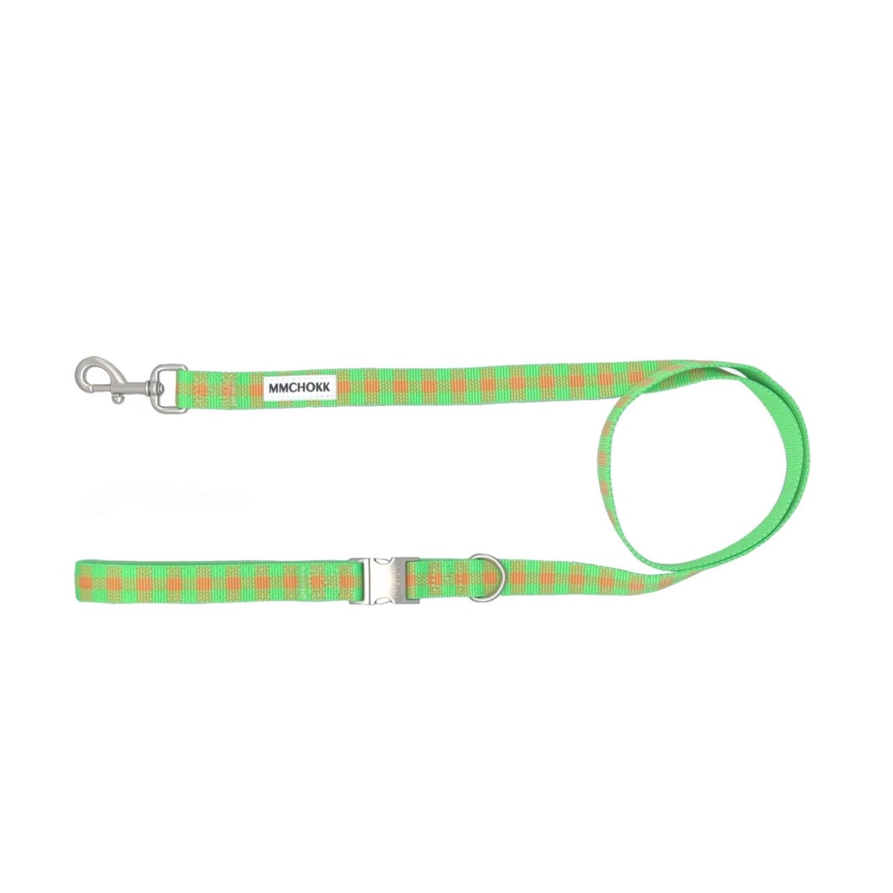 mmchokk- Boboli Garden 格紋項圈/牽繩禮盒系列 ｜綠