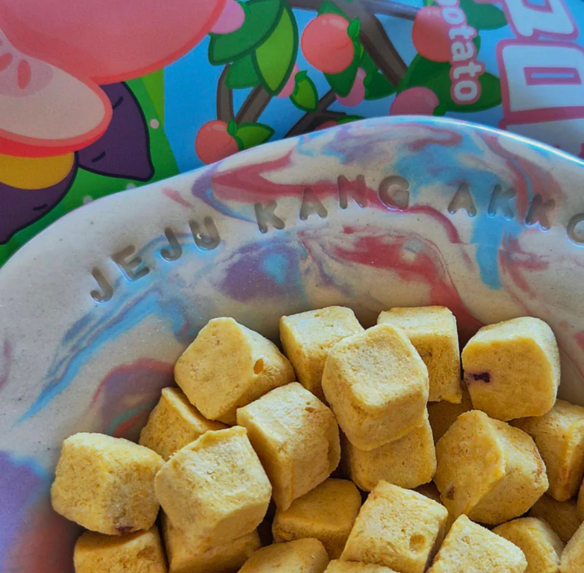 ✦水蜜桃&甘薯✦鮮果金磚凍乾酥《韓國 JeJu Kang》