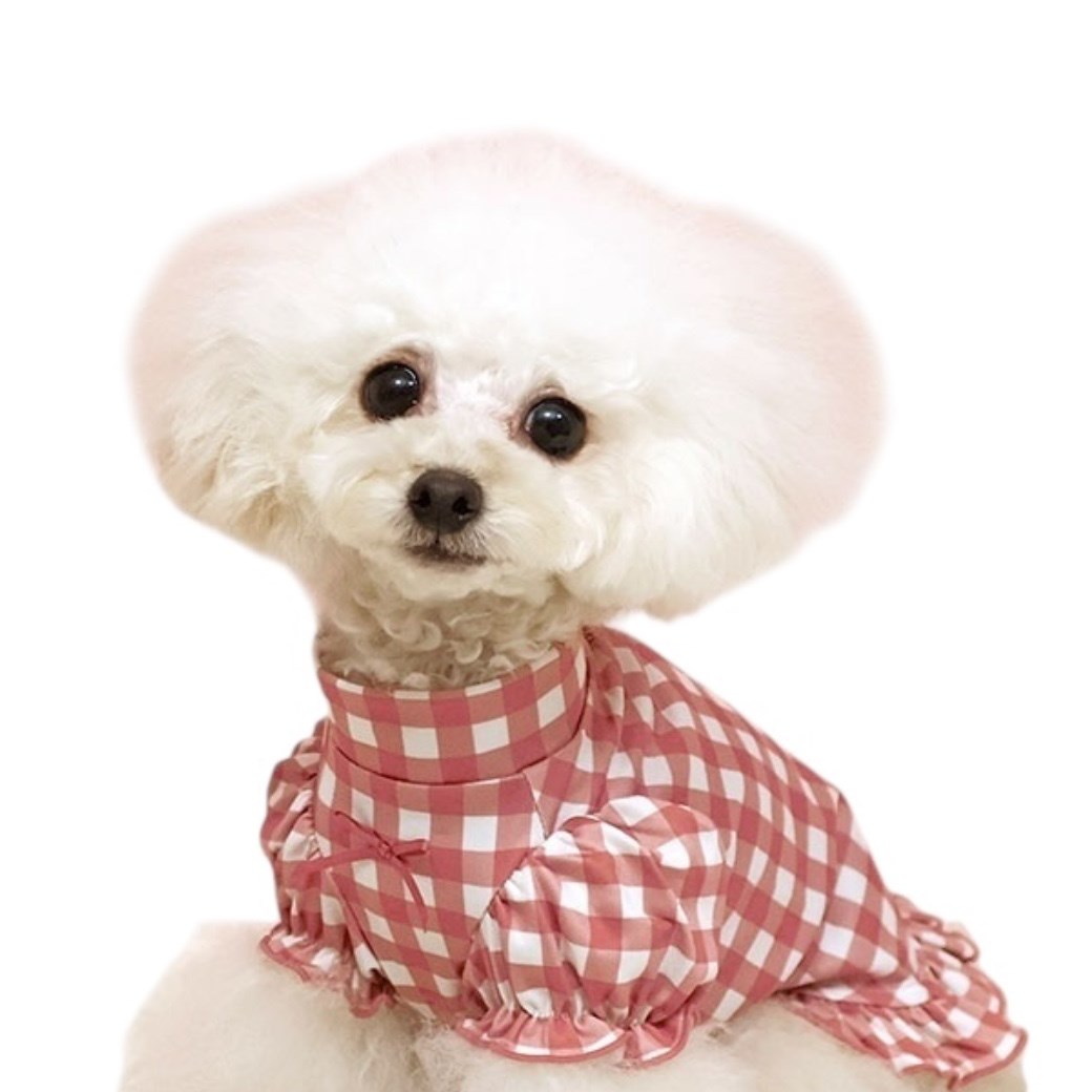 泡泡袖機能格紋洋