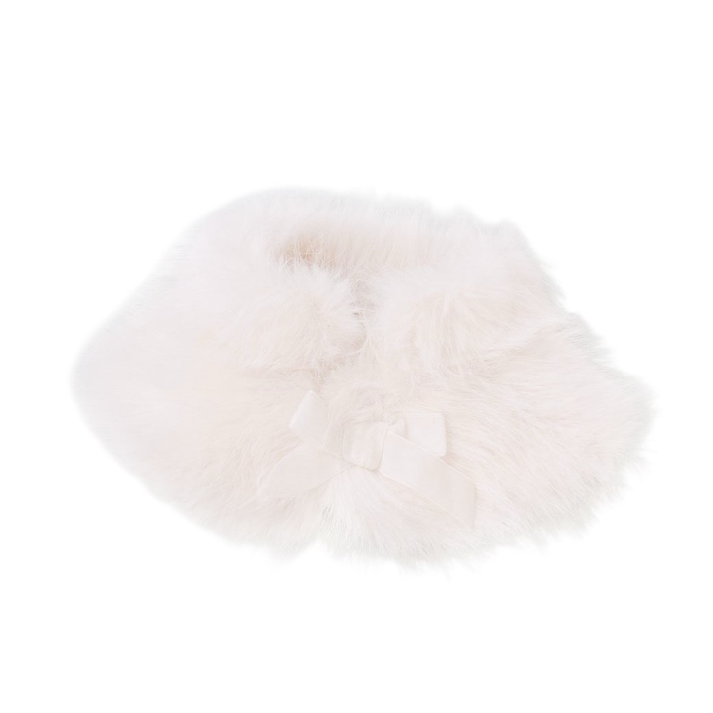 白富美蓬鬆皮草披肩