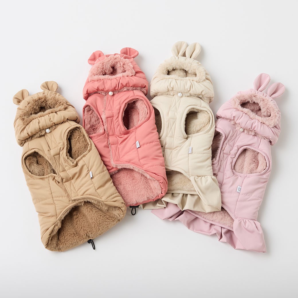 SHIELD COAT 可愛耳朵帽＋防水防污羽絨衣 