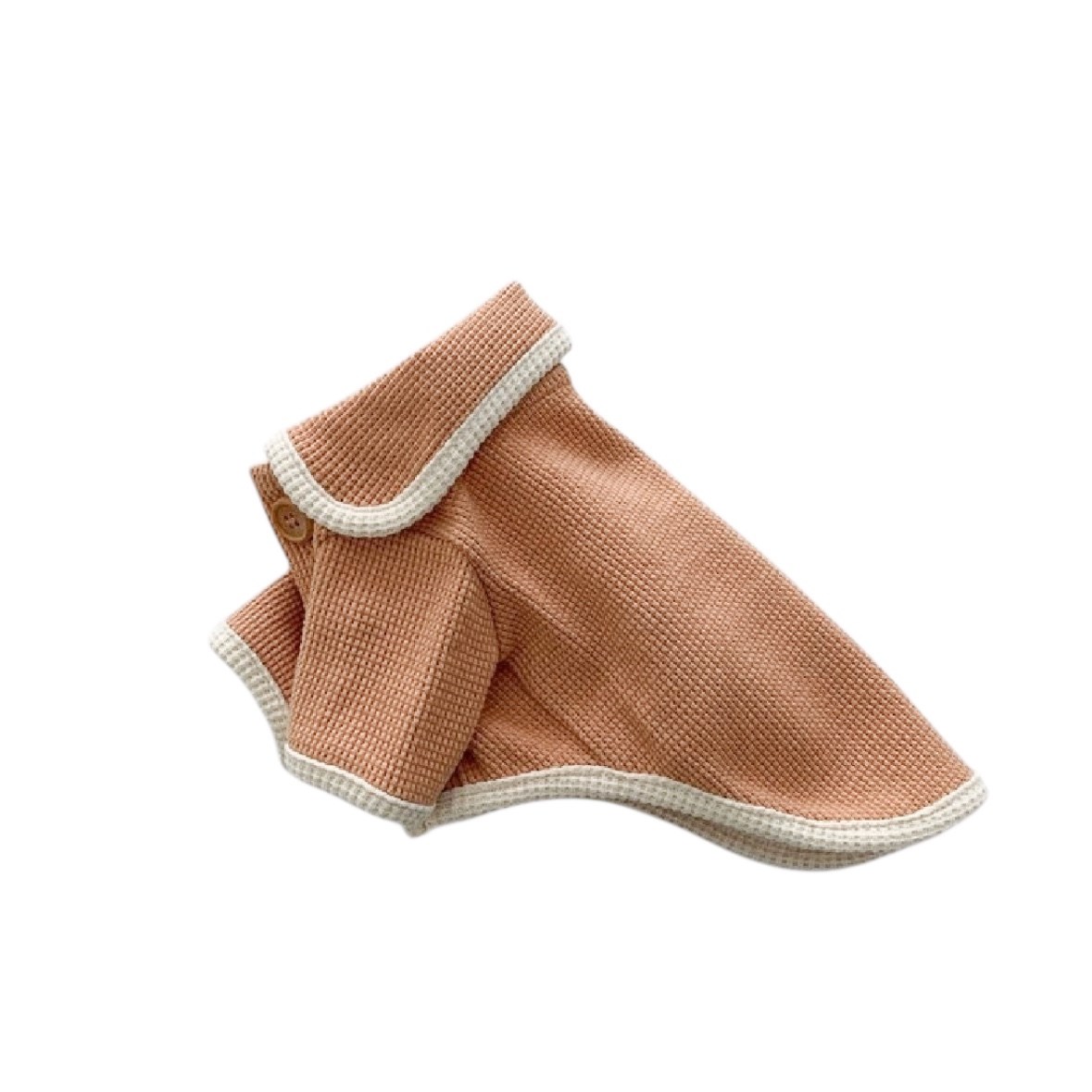 Waffle Cardigan Top ｜華夫格紋開襟上衣 莓粉