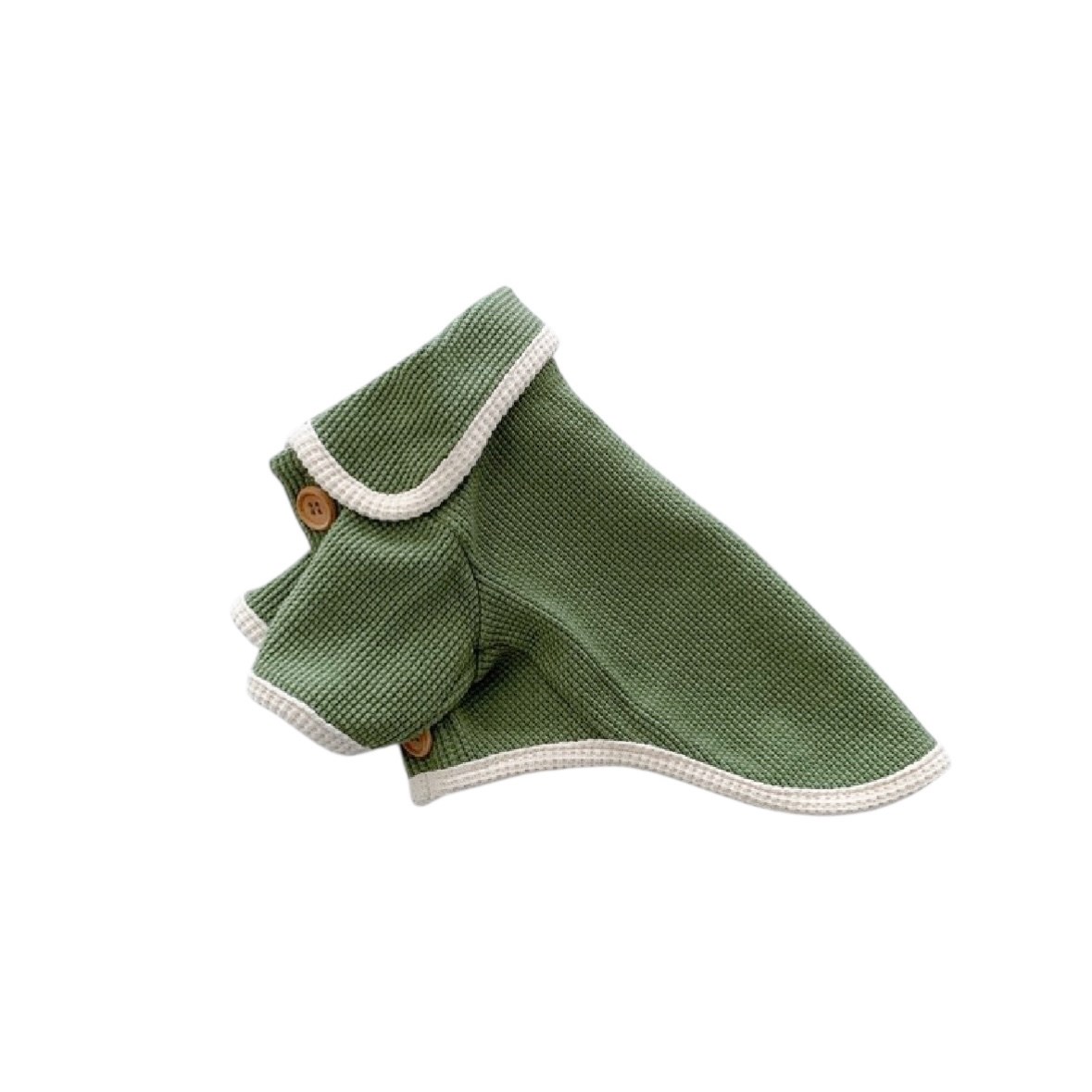 Waffle Cardigan Top ｜華夫格紋開襟上衣 綠