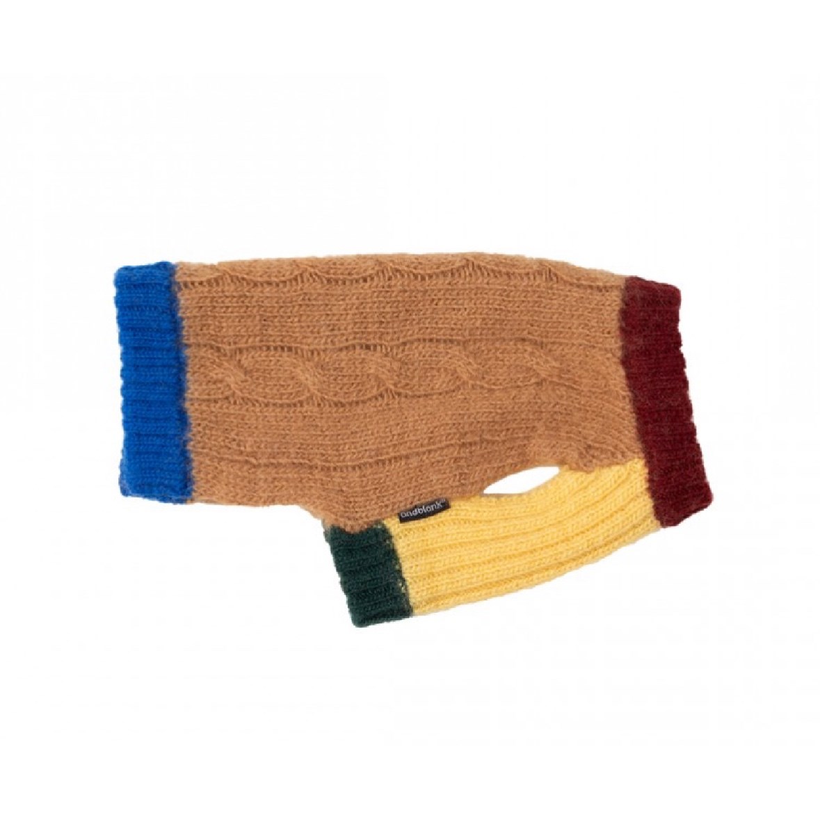 編織麻花100%羊毛上衣 咖啡