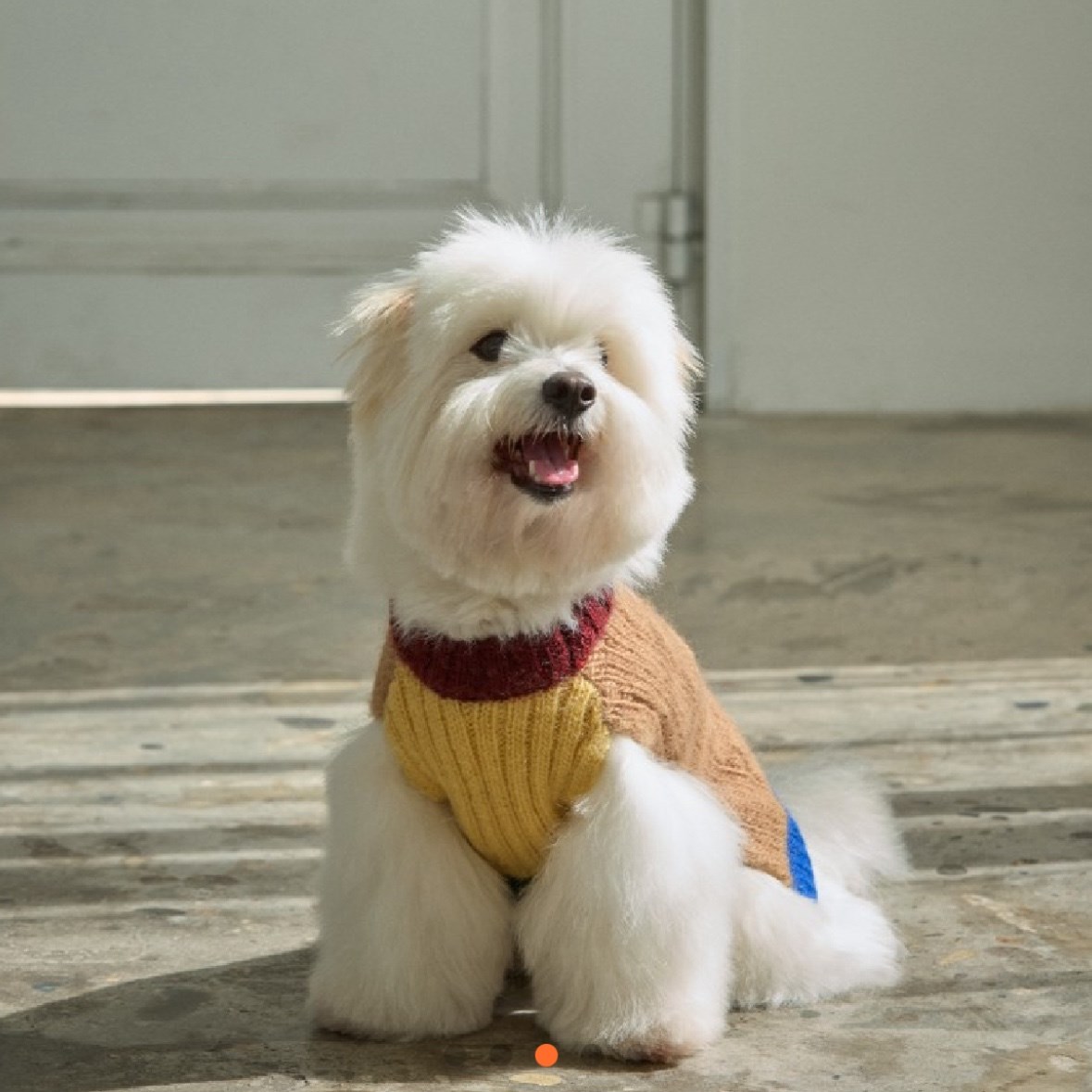 編織麻花100%羊毛上衣 咖啡