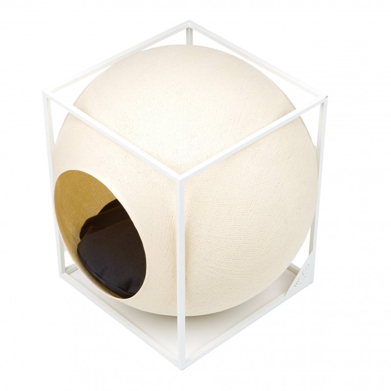 the cube for cat 簡約球型貓窩