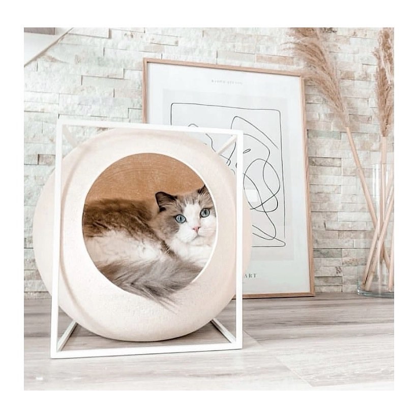 the cube for cat 簡約球型貓窩