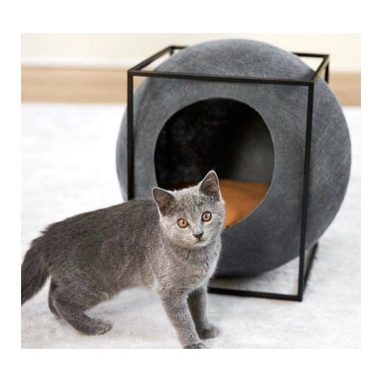 the cube for cat 簡約球型貓窩