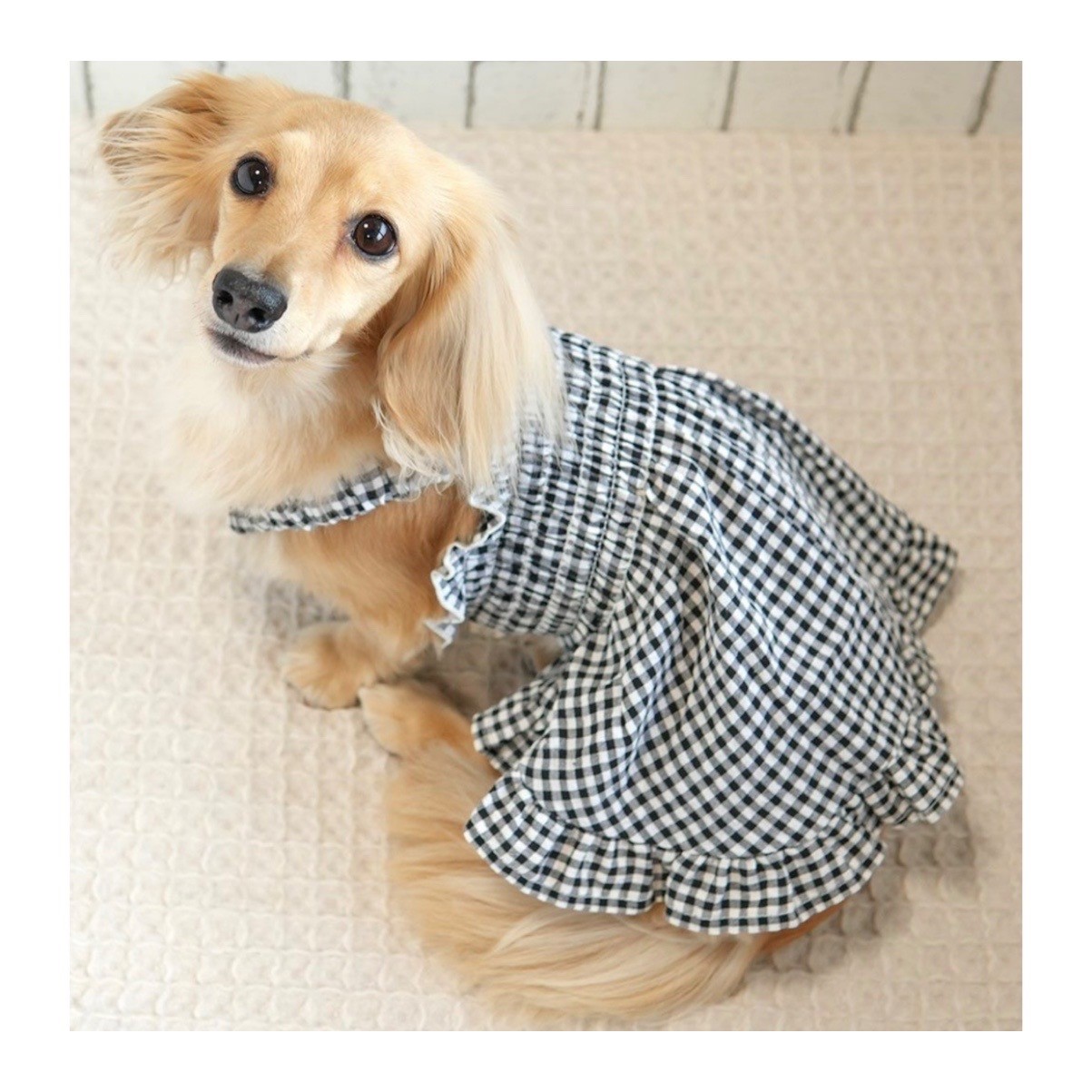 Anti-mosquito pleated plaid dress ｜防蚊蟲褶皺格紋洋裝 （紫色） 
