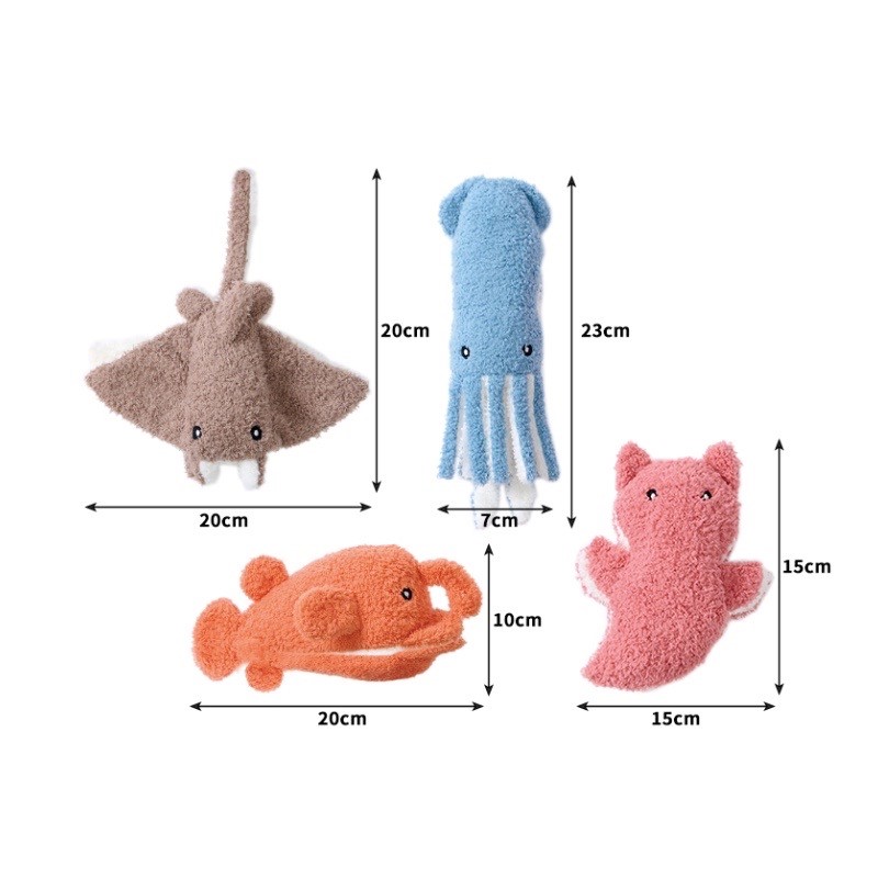 Sea creature hiding food toy ｜魟魚