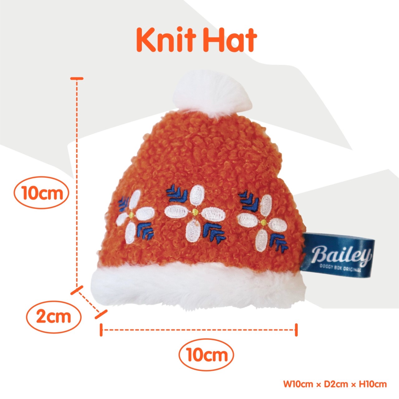 embroidered fur hat toy ｜刺繡毛帽玩具 