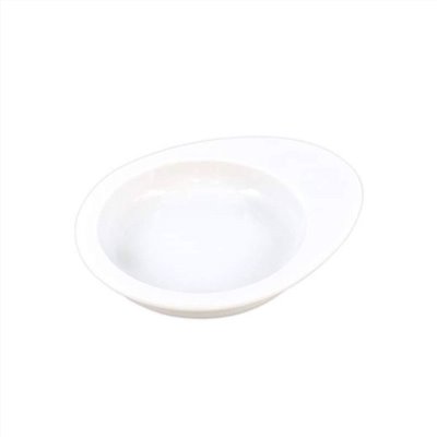 貓/狗 白色蛋形淺食碗   