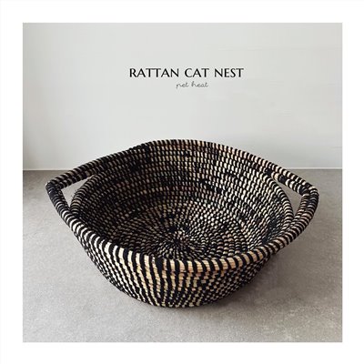 rattan cat nest 藤製貓窩