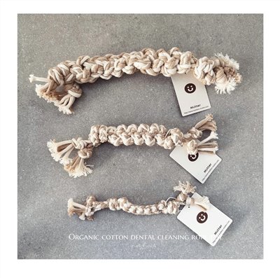 Organic cotton dental cleaning rope toy        ｜有機棉潔牙繩玩具
