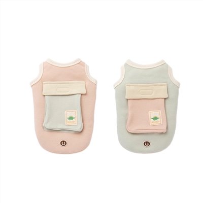 Organic cotton pocket vest | 有機棉口袋背心
