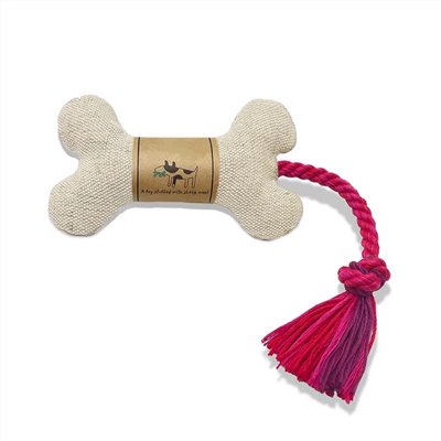 Bone shaped dental cleaning rope toy ｜骨頭造型潔牙繩玩具 桃紫色