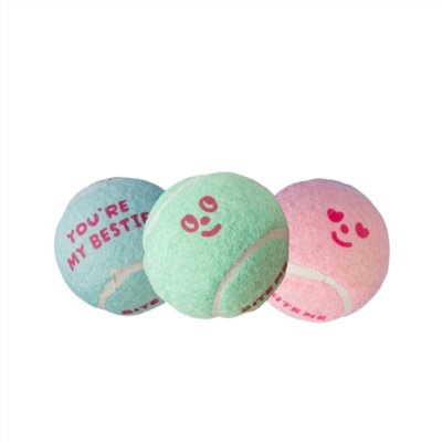 BITE ME 馬卡龍網球(3入)｜造型玩具