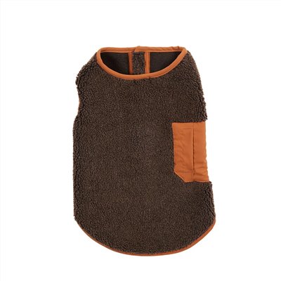 BOA FLEECE VEST |  簡約絨毛背心 ／咖