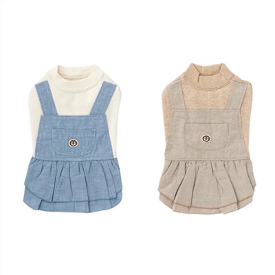 Organic cotton plush suspender dress｜有機棉毛絨吊帶洋裝 