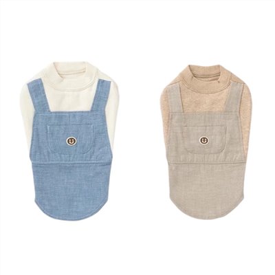 Organic cotton plush suspender top｜有機棉毛絨吊帶上衣