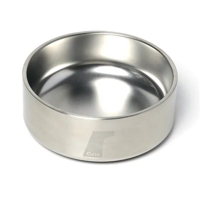 GRIS   DW BOWL SILVER  |  雙層不銹鋼寵物碗
