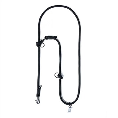 GRIS THE SHOULDER LEASH PEAT BLACK| 斜背式牽繩／黑