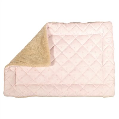 plain double sided blanket ｜素面雙面毛毯／星星月亮粉色