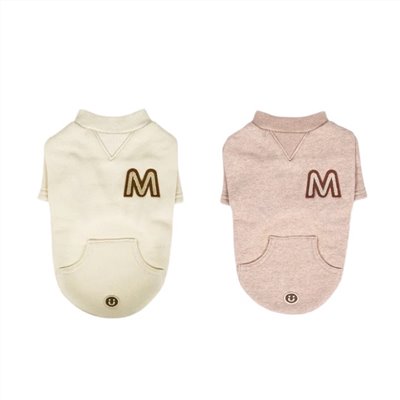 Organic cotton brushed letter top ｜有機棉刷毛字母上衣