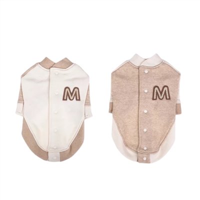 Organic cotton brushed letter coat ｜有機棉刷毛字母外套