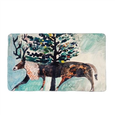 Flannel fleece  blanket reindeer｜法蘭絨馴鹿羊毛毯