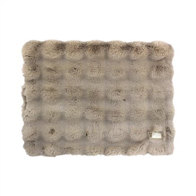 Anti-slip fur blanket  ｜防滑類皮草毛毯 棕