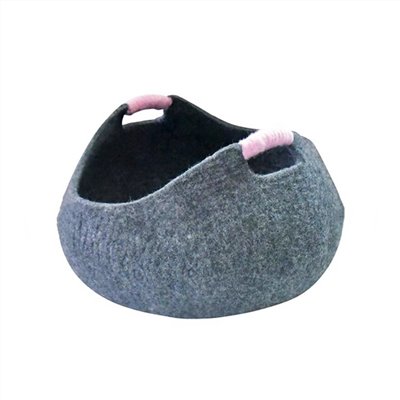 wool felt cat nest ｜羊毛氈貓窩 天然灰