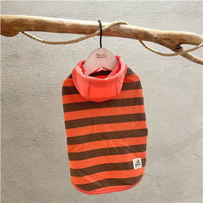 SALE | 橘條紋連帽上衣     ＸＸＬ