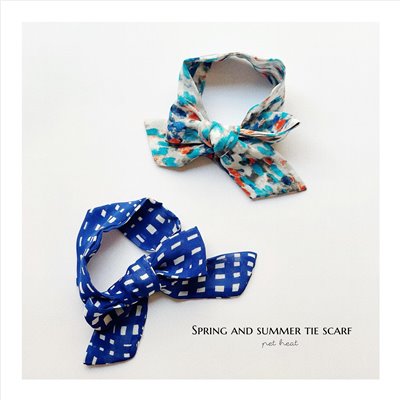 Spring and summer tie scarf ｜春夏綁帶絲巾