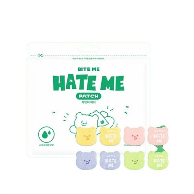 HATE ME 熊熊防蚊貼片(24入)