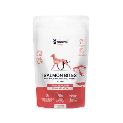 KORURE｜紐西蘭國王鮭魚凍乾(犬) 50g / 心血管心臟 . 大腦保養 皮膚毛髮亮麗