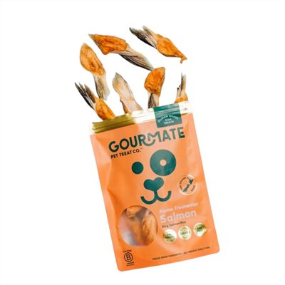 Gourmate｜帝王鮭魚鰭邊凍乾 (犬貓可食) 100g |  膠原補給．腦心關節全支援