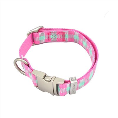 mmchokk- Boboli Garden 格紋項圈/牽繩禮盒系列 ｜粉紅