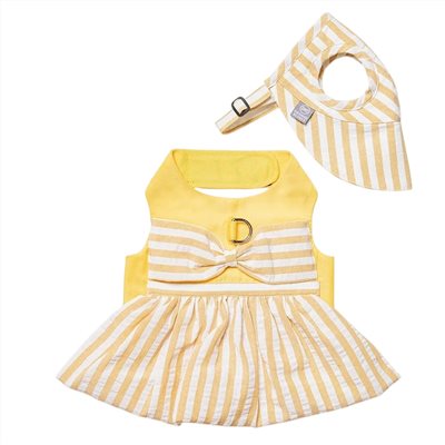 Orange Blinks 條紋系列 紅白條紋棉麻料 比基尼造型 裙款胸背衣+帽 